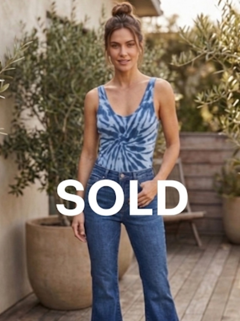 Tie-Dye Blue One-Piece bodysuit